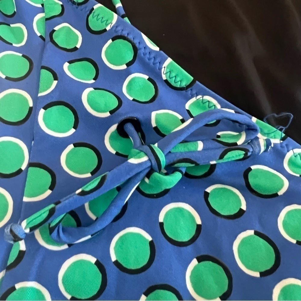SOLID & STRIPED One Piece Swimsuit Polka Dot Blue XL Strappy - Picture 5 of 13